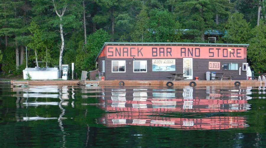 Loon Lodge - Snack Bar & Store / front dock