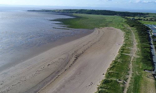 200 feet up - view towards Sand Point