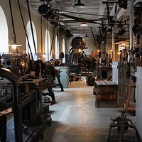 The museums mechanical workshop.