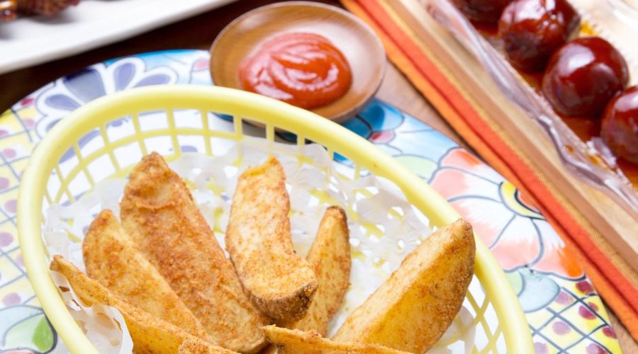 Chicken Wings, Spicy Wedges, and Chicken Meatballs.
