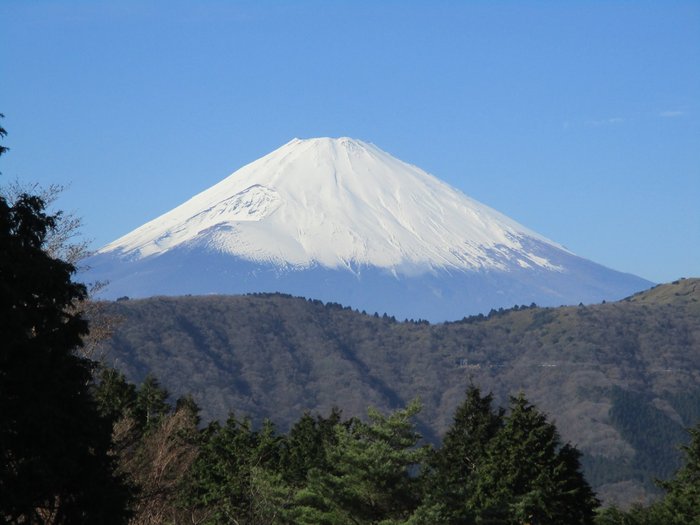 Hakone, Japan. 04th Feb, 2023. Bather is seen takes photo the