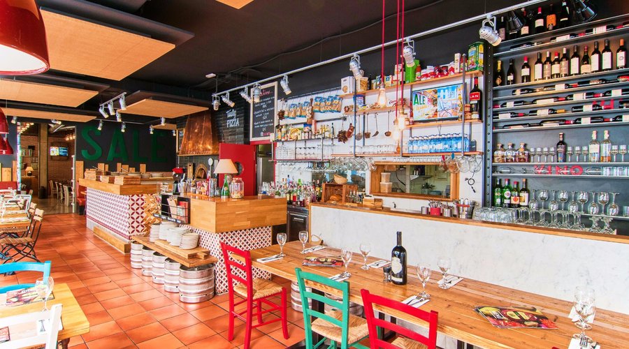 Interior del restaurante.