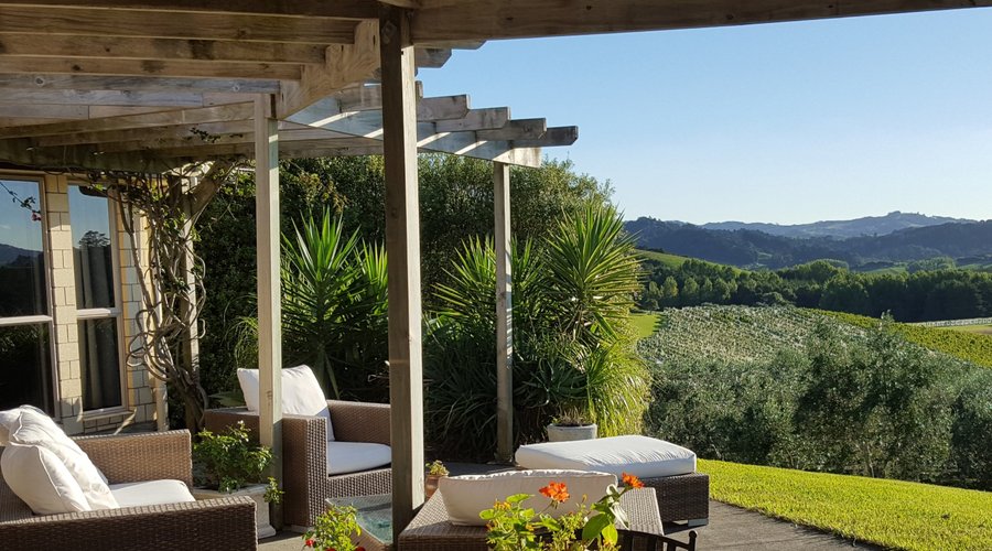 View over winery