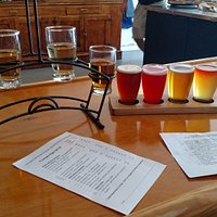 wine and beer flight