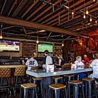 Interior of the bar at the Tap.