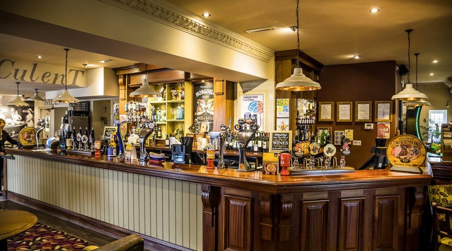 The bar in the restaurant