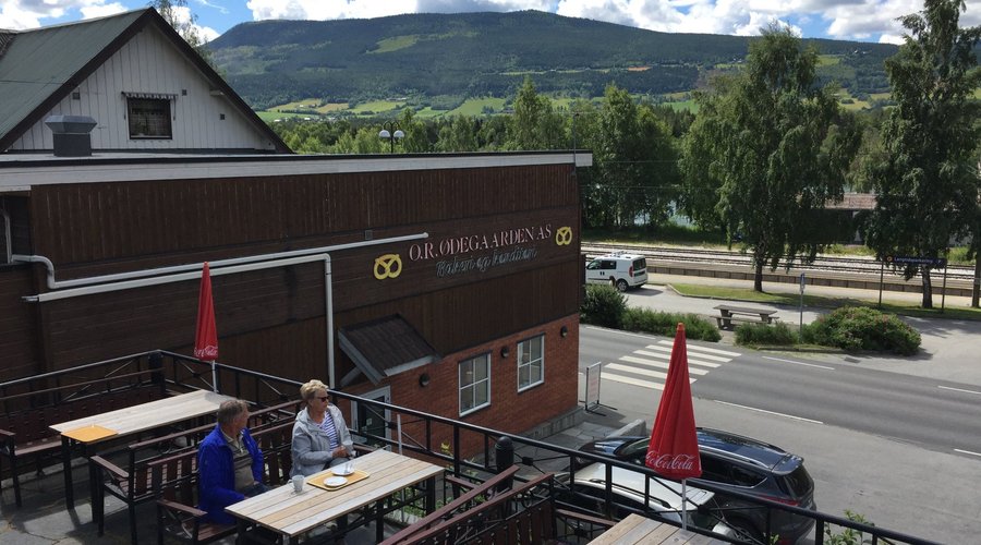Nice place outside to enjoy the sandwiches from the bakery