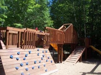 2nd playground, also has several swings