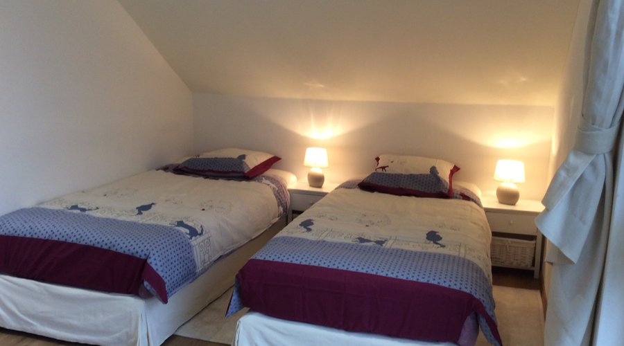 Une de nos deux chambres qui font partie d'une suite parentale classée 4 épis.