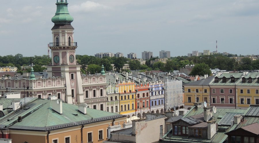 Widok rynku i ratusza