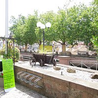 Eingang zum Biergarten