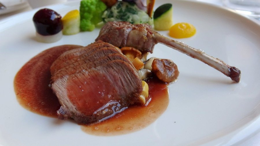 Lamb was the main course