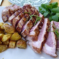 Chianina steak, served very rare traditionally