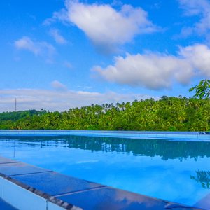 view from the infinity pool