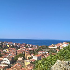 View behind Plomari