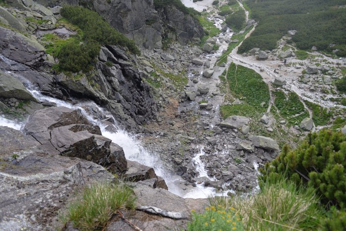 View from the top - Skok Waterfall