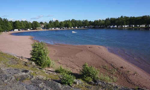 The public beach