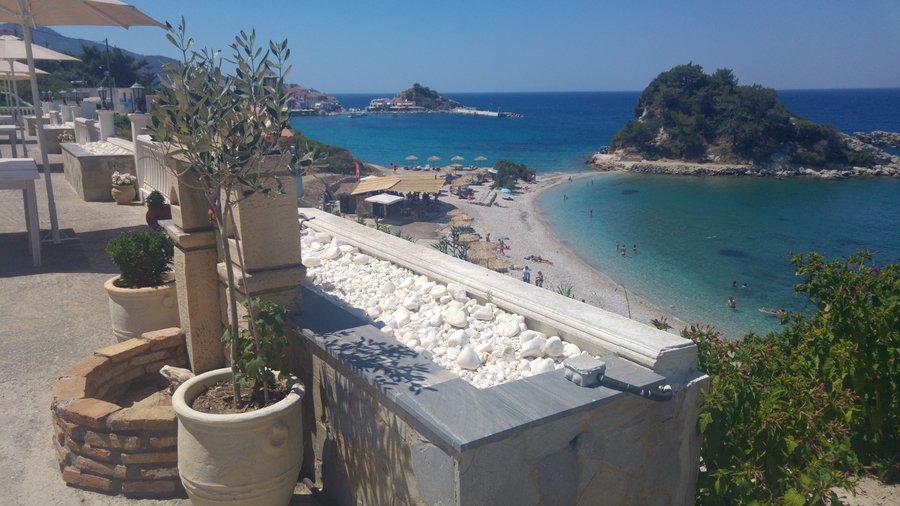 the best view on the one of the 10 best beaches in Europe (2016)