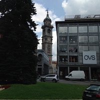 View across square towards main town area