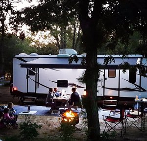 Contained fires allowed. Make new friends at Coastal Acres. 