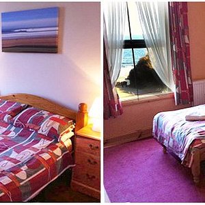 Double and Twin rooms. Family and Single rooms are also available.