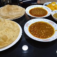 Halwa Poori and Pathoora set