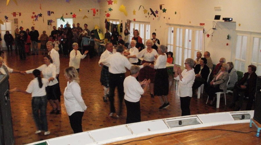 A demonstration by the Scottish Country Dancing Group