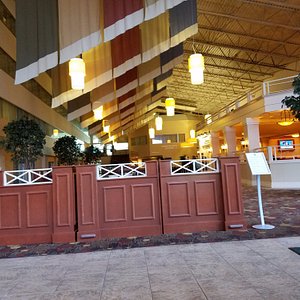 Front Entrance with Restaurant to the right and Check in to the left