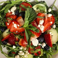 Mixed Berry Salad with Thai Mint Viniagrette