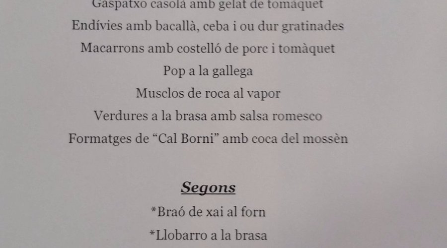 el menu festivo