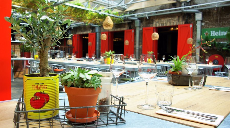Summer garden restaurant