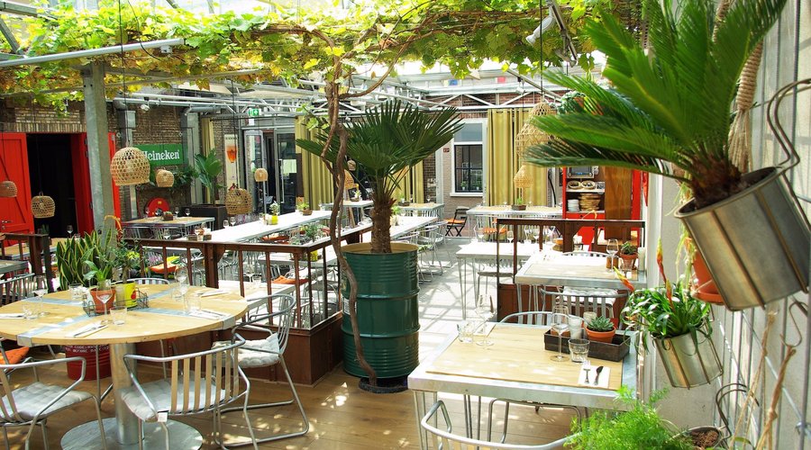 Summer garden restaurant