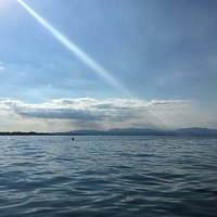Uitzicht vanop de pedalo