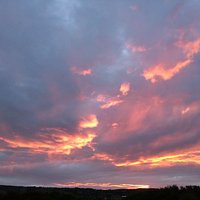 Sunset above Robin Hood's Bay taken from the south