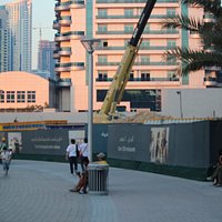 walking on the Marina