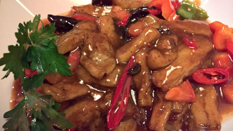 Fish-fragrant eggplant (yu xiang qie zi)