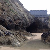 Long view of hidden cave