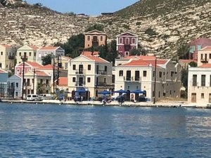 Hotel Kastellorizo in Kastellorizo, image may contain: Waterfront, Neighborhood, Newfoundland, Villa