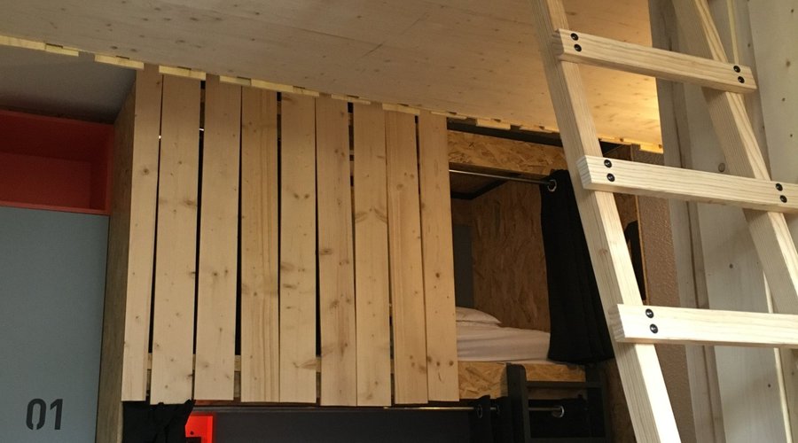 La chambre à partager 27A avec des lits cabanes trop sympa!