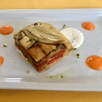 The aubergine starter.