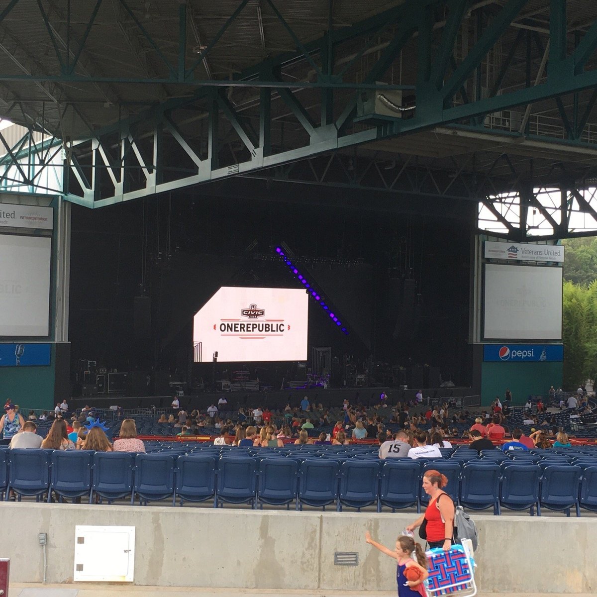 Virginia Beach Amphitheater Detailed Seating Chart Elcho Table