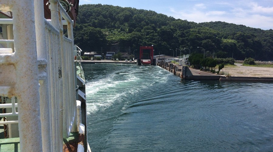 2017年7月16日竹田津から徳山行きに乗船した時