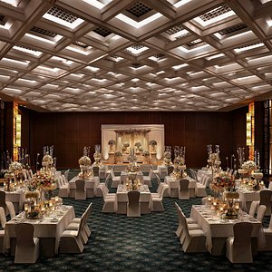 The Leela Ambience Convention Hotel, Delhi in New Delhi, image may contain: Hotel, Office Building, City, Convention Center
