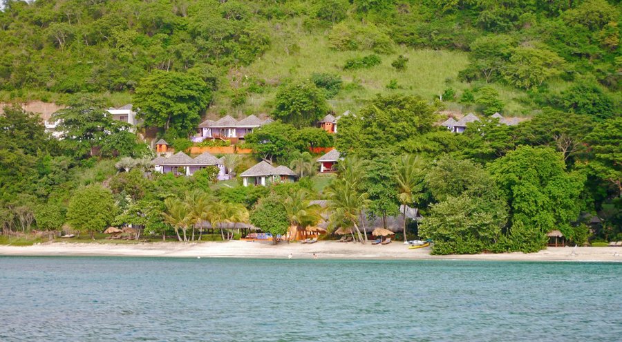 set in a secluded bay