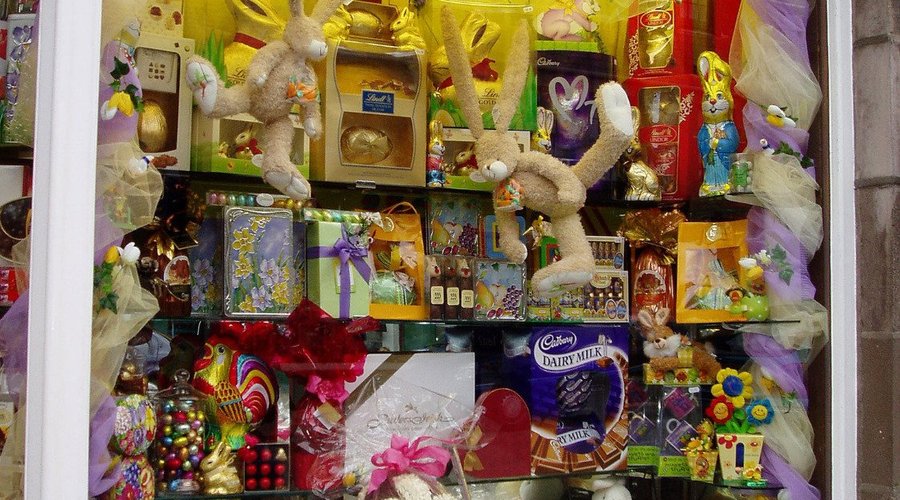 Easter window display