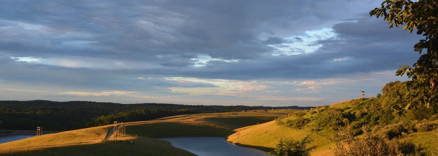 Sunset over the Wilds as viewed from our yurt