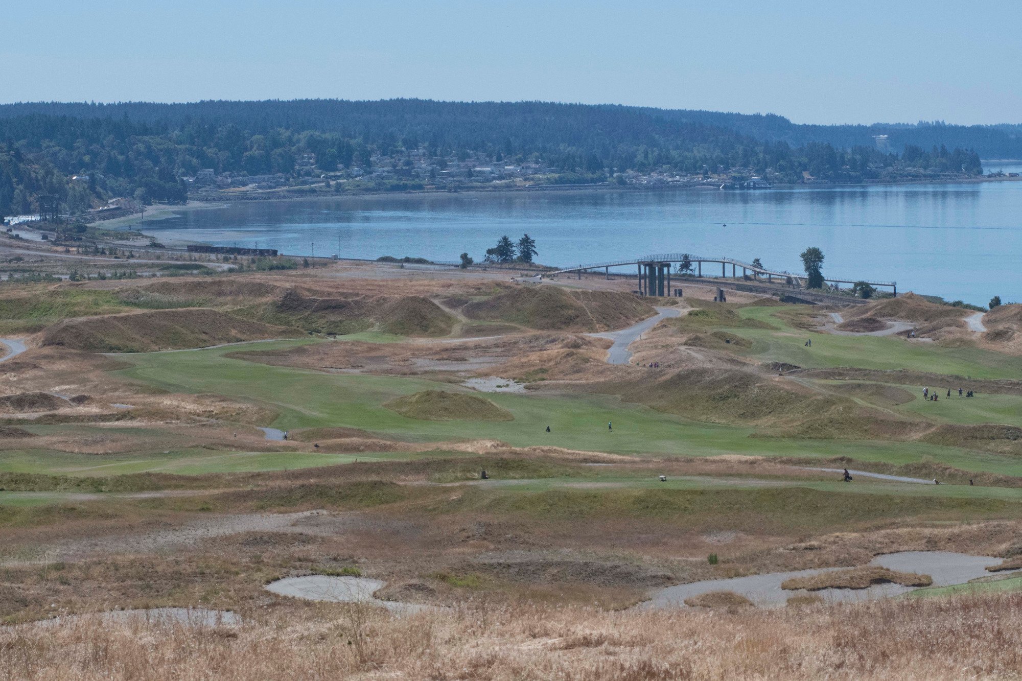 2022 Chambers Bay Loop   Golf Course And Water 