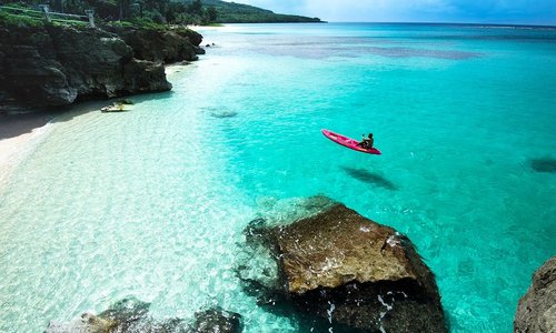 Taga Beach, Tinian. Photo by Junji Takasago