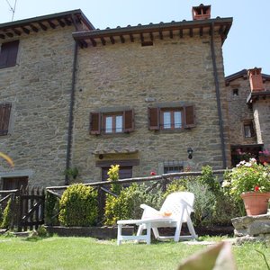 Facciata vista dal giardino