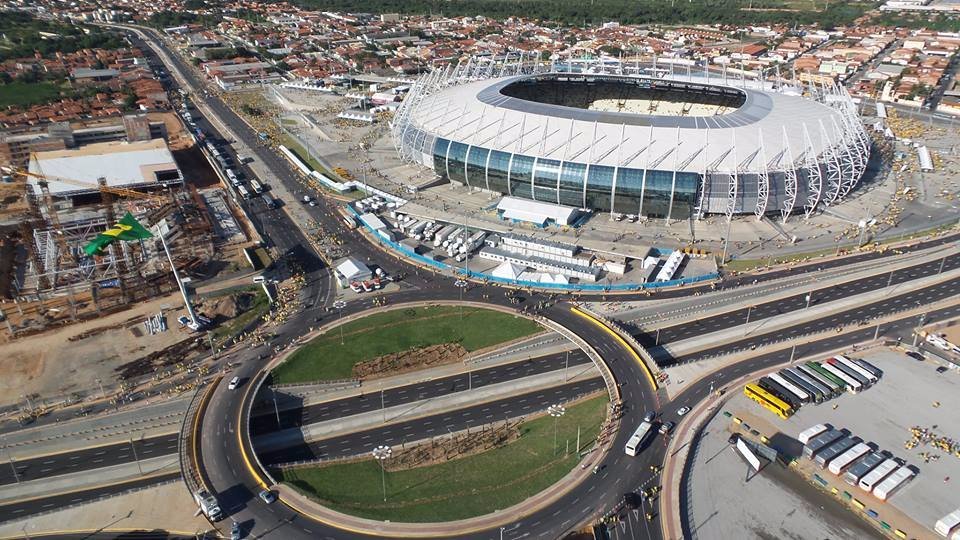 Com um jogo a cada 2,8 dias, Arena Castelão é o estádio com mais